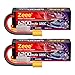 Zeee 3S Lipo Battery 6200mAh 11.1V 120C Hard Case RC Battery with XT90 Connector for 1/8 1/10 Scale Vehicles RC Car Tank Trucks Racing Models(2 Pack)