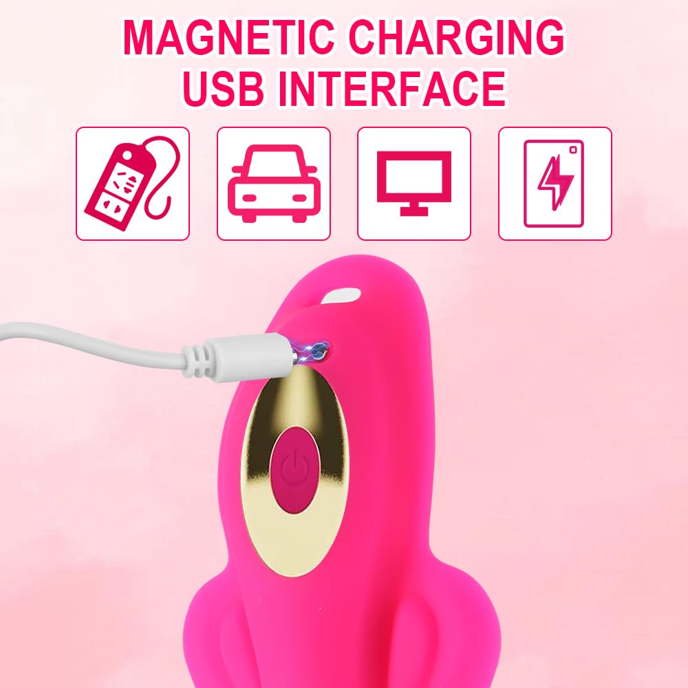 Vibrador de mariposa para clítoris femenino, con aplicación y 9 modos de vibración, juguete sexual con arnés para mujeres, juguete S duro