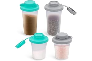 Sophico Salt and Pepper Shakers with Lids for Everyday Use