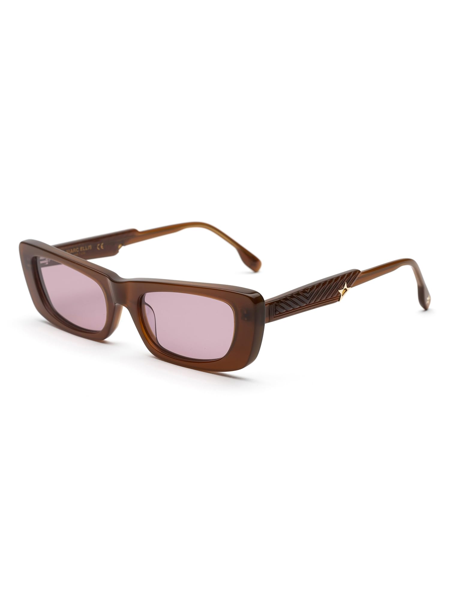 Occhiali da sole donna rettangolari acetato nero con lenti grigie