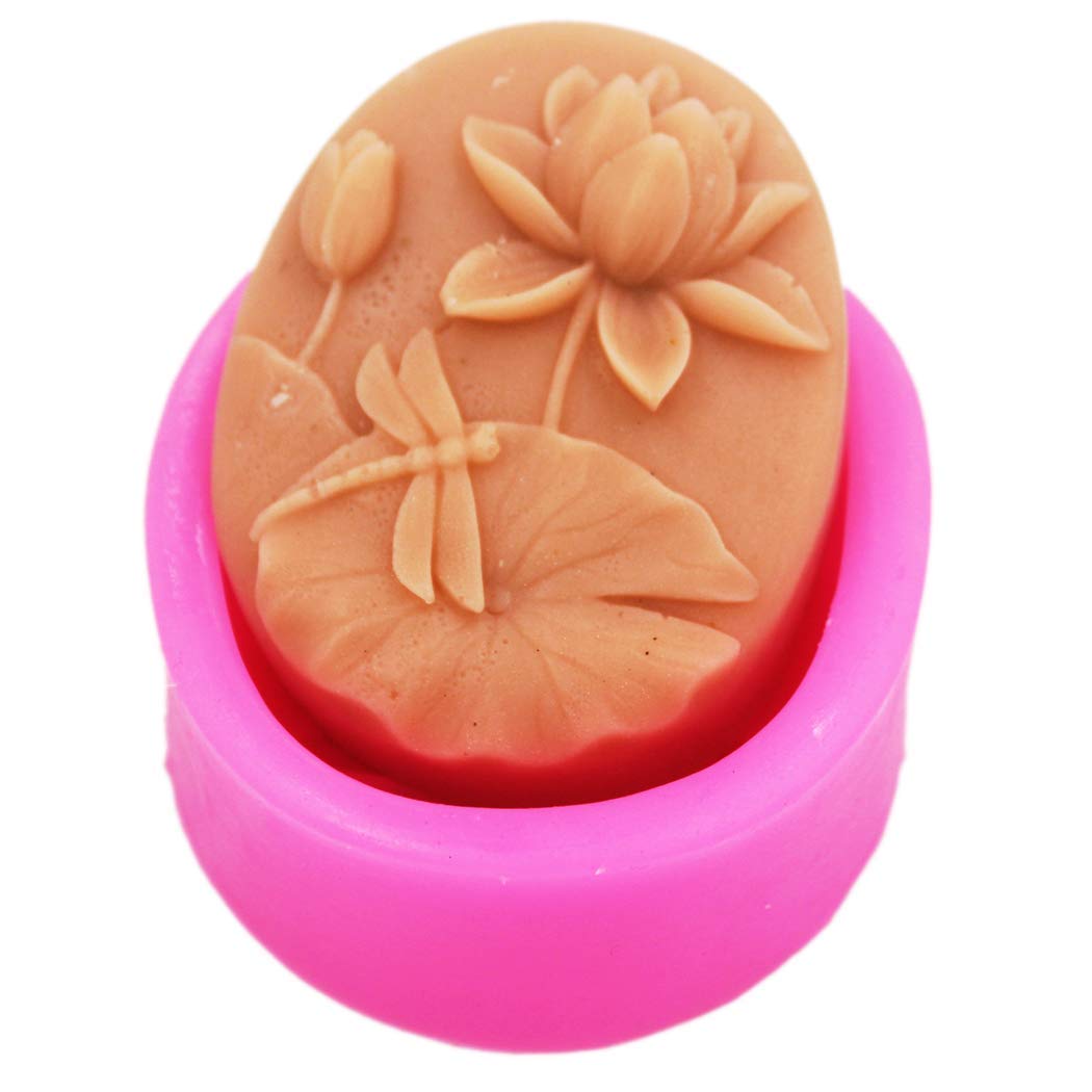 Lotus Dragonfly Molds Craft Art Silicone Soap Mold Craft Molds DIY Handmade Soap Molds (SSM170)-image-28
