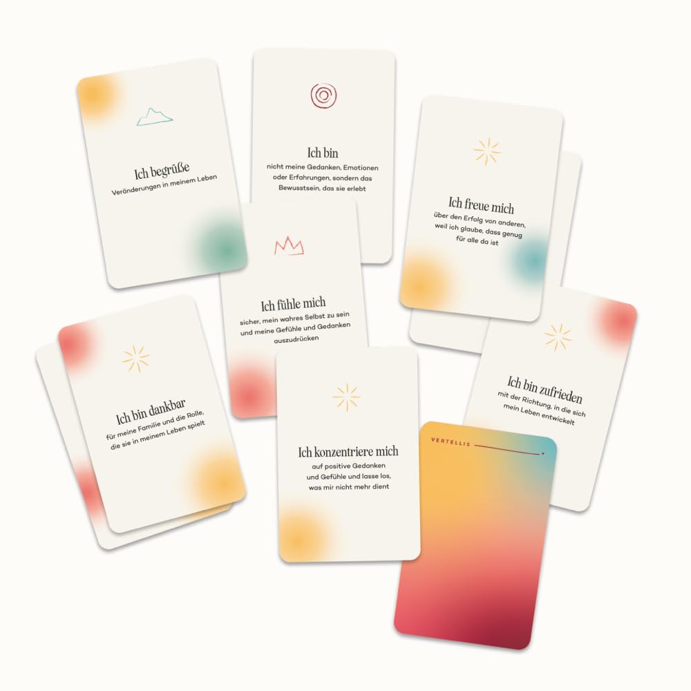 Vertellis Affirmationskarten – 110 Karten Für Motivation & Positives Denken, Für Jugendliche & Erwachsene