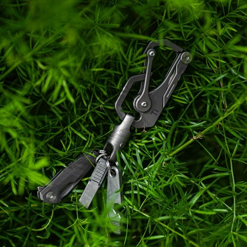 Image of KeyUnity Titanium Magnetic Quick Release Keychain, One-Hand Detachable Connector for Car Keys, USB Drives and EDC, Gear, KA48 Large-2 Pack