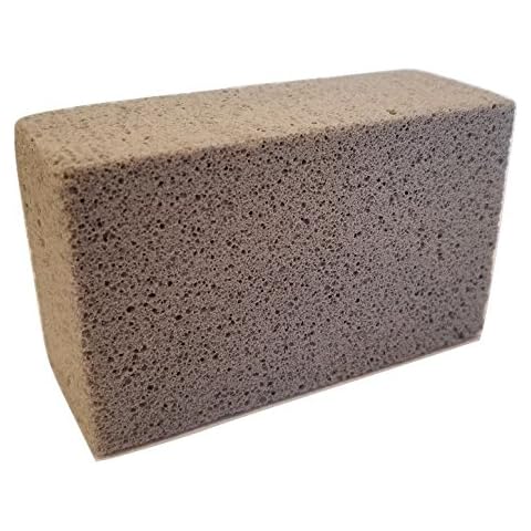 Handy Housewares Grill Cleaning Block - Non-Slip Grip Natural Pumice Stone BBQ/Flat Top Griddle Cleaner Brick (1-Pack) Cover