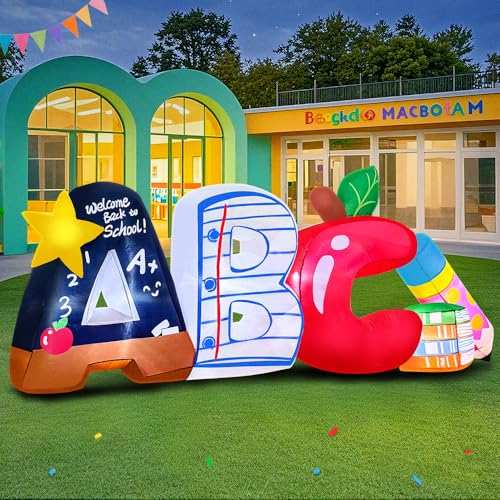 Décoration gonflable extérieure ABC 2m10 éclairage LED intégré
