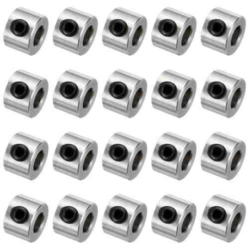 Colliers à vis de 5 mm en acier inoxydable uxcell pour blocage d'arbre lot de 20