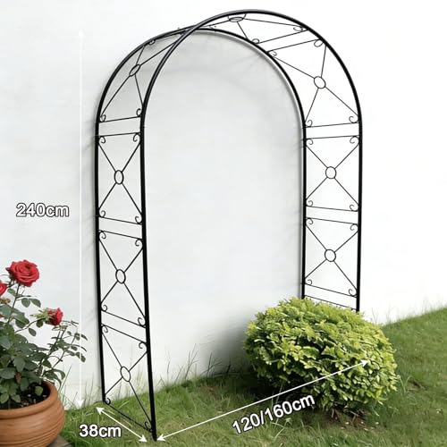 Structure de support en fer robuste de 240 cm pour arche de jardin