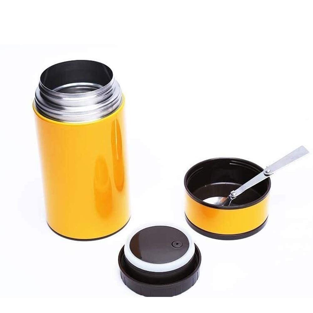 Barril de Aislamiento para lonchera; lonchera; Olla para Quemar; portátil; para Adultos, Estudiantes; solución para el Almuerzo Estilo bento de Doble Espesor Que Ofrece Durabilidad