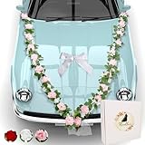 🕊️EWIG FRISCH UND FORMSTABIL: Nichts sollte sie vom Eheglück abhalten. Unser Auto Hochzeitsschmuck bleibt bei jedem Wetter in Form und kann alternativ auch als kreative Raumdeko verwendet werden.
