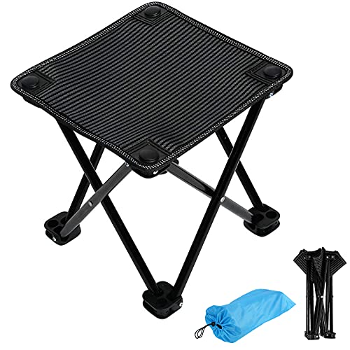 Jaaytct Portable Chair Camping Stool Portable Folding Stools Mini Slacker Chair For Camping Fishing Hiking Gardening Outdoors Compact Lightweight Camping Seat With Carry Bag #TOP8