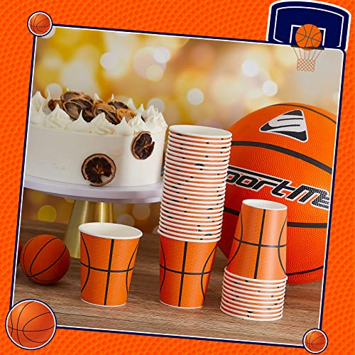 36 Pieces Basketball Party Cups Basketball Party Supplies 9Oz Disposable Party Paper Drinking Cups For Birthday Sport Basketball Clubs Picnics #TOP5