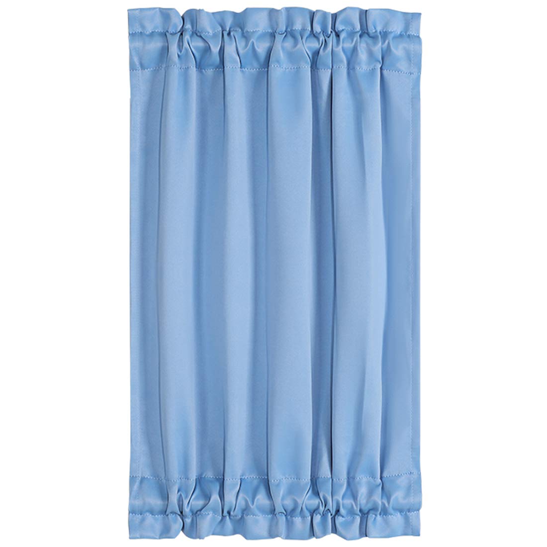 PiccoCasa Blackout French Door Curtain Panel - Blackout Door Curtain 25x40 Inches Solid Drapery with Tiebacks - 1 Panel,Sky Blue