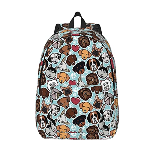 Sac à dos adorable chien pour ranger un ordinateur portable sans effort