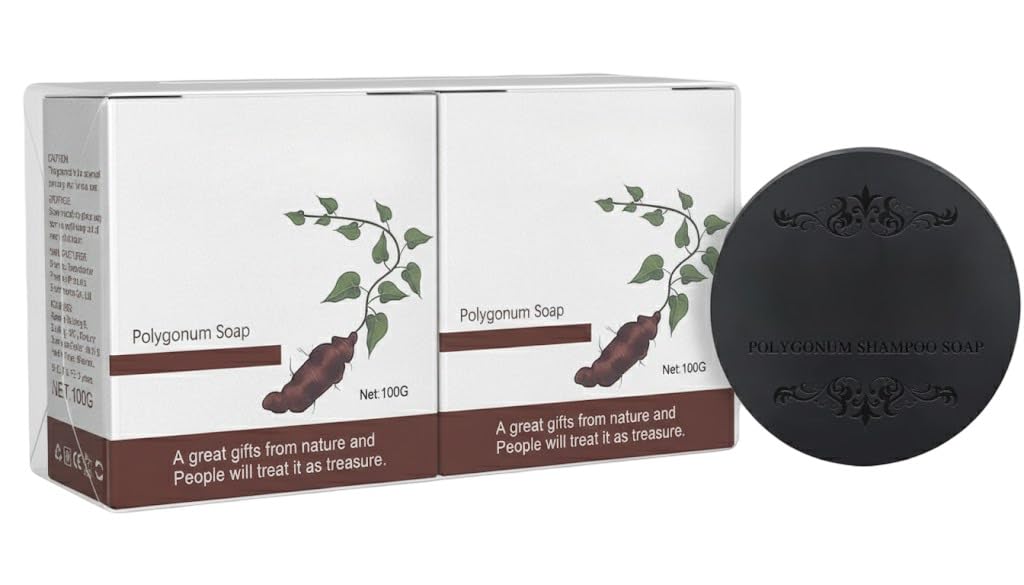 SYLVERA Polygonum Multiflorum Shampoo Bar – Anti-Gray Hair & Blackening Shampoo Stick – Promotes Hair Growth, Guards Against Hair Loss – Moisturizes & Repairs Damaged Natural Essence Hair Soap – Sulfate-Free, Suitable (2)-image-23