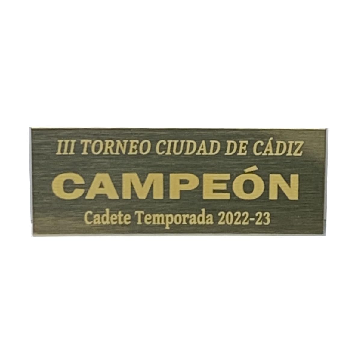 Engraved metal plaque with the text of your choice, picture plate, trophy plate, dedication plate, figure plaque