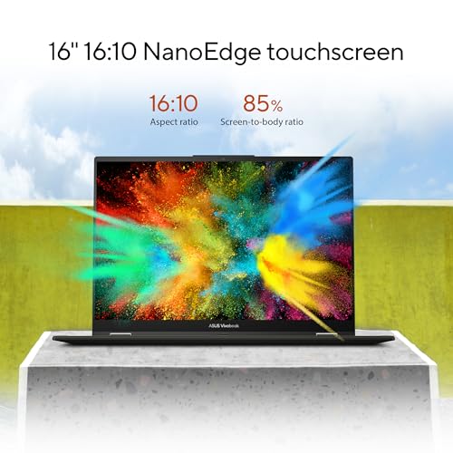 Image of ASUS Vivobook S 16 Flip Laptop (2023) 16 inch WUXGA 16:10 Touch, Intel Core i5-1335U CPU, Intel HD Graphics, 16GB RAM, 512GB SSD, Windows 11 Home, TP3604VA-DS51T-CA