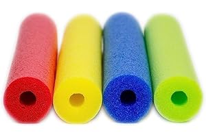 Pool Noodle: 4 Pack of 52 Inch Hollow Foam Pool Swim Noodle