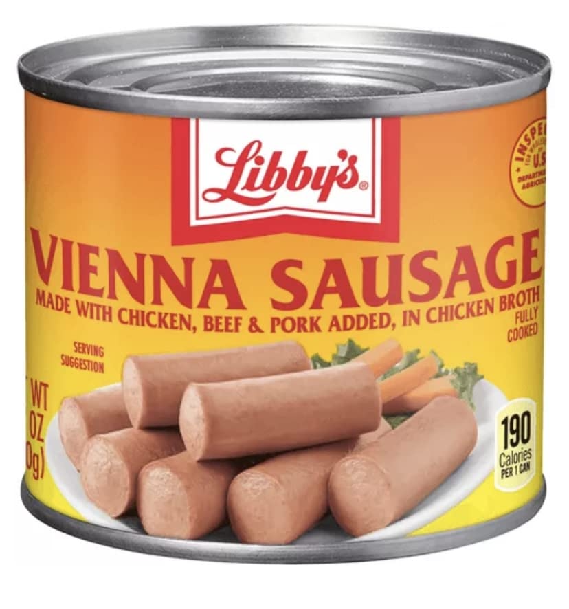 Libby's Hawaiian Vienna Sausages, Canned Sausage 4.6 Oz (Pack of 18)