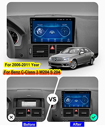 Radio para coche Android Benz C-Class 2006-2011 con Bluetooth y GPS 4
