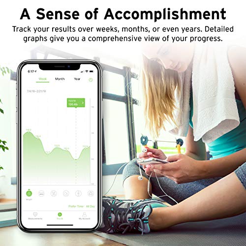 Image of Etekcity Scale for Body Weight, Smart Digital Bathroom Weighing Scales with Body Fat and Water Weight for People, Bluetooth BMI Electronic Body Analyzer Machine, 400lb