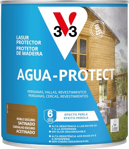 V33 - Protector decorativo agua protect roble oscuro 0,75l
