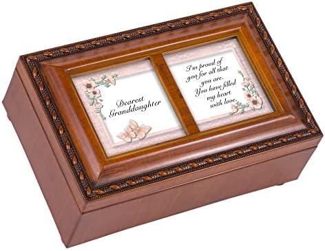 Personalized Music Box Cottage Garden Granddaughter Love Petite