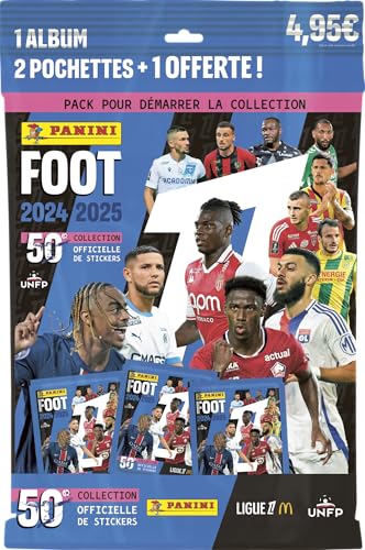 Panini Fútbol 2024-2025 Ligue 1 McDonald's Álbum + 2 Fundas + 1 Gratis...