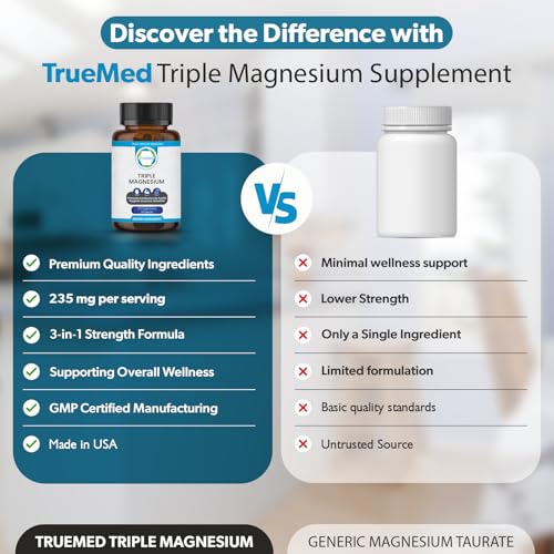 Image of Triple Magnesium Complex 235mg, Muscle Relaxation & Energy Support, 60Count