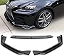 Q1-TECH, 3-Piece Front Bumper Lip fit for compatible with Lexus IS250 IS350 F-Sport 2014-2016, Front Bumper Lip Spoiler Air Chin Body Kit Splitter ABS, Painted Glossy Black, 2015 (Sport-Style)