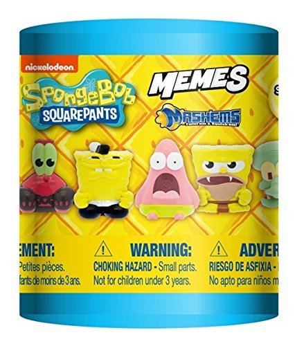 Basic Fun Mash'ems Spongebob 4 Pack Squishy Collectable Toy