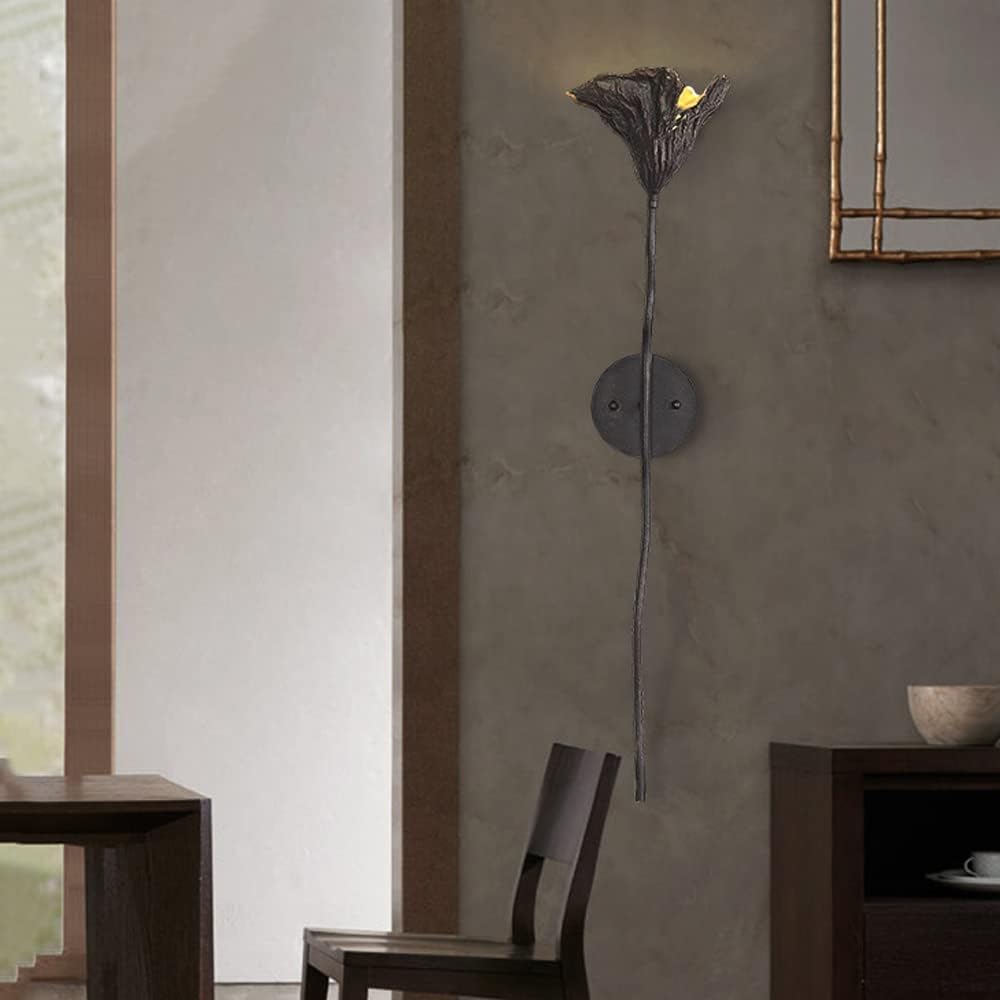 VDOQTLJT Bedroom Wall Lamps丨Copper Light丨G9*1 Design Living Room Study Aisle Sconces丨Zen Chinese Lighting Fixtures丨Bronze Modern Lamp Decorative Lights Chandelier(B)
