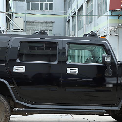 Piugilh Fit For Hummer H2 2003 2004 2005 2006 2007 2008 2009 Lower Windows Frame Sill Molding Cover Trims Stainless Steel,4Pcs #TOP7