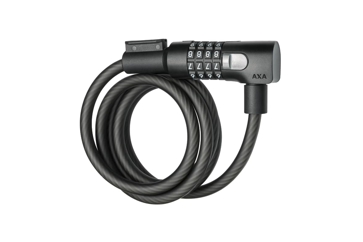 AXA 59441595KC Resolute C10-150 Cable Lock, Black, 150 cm