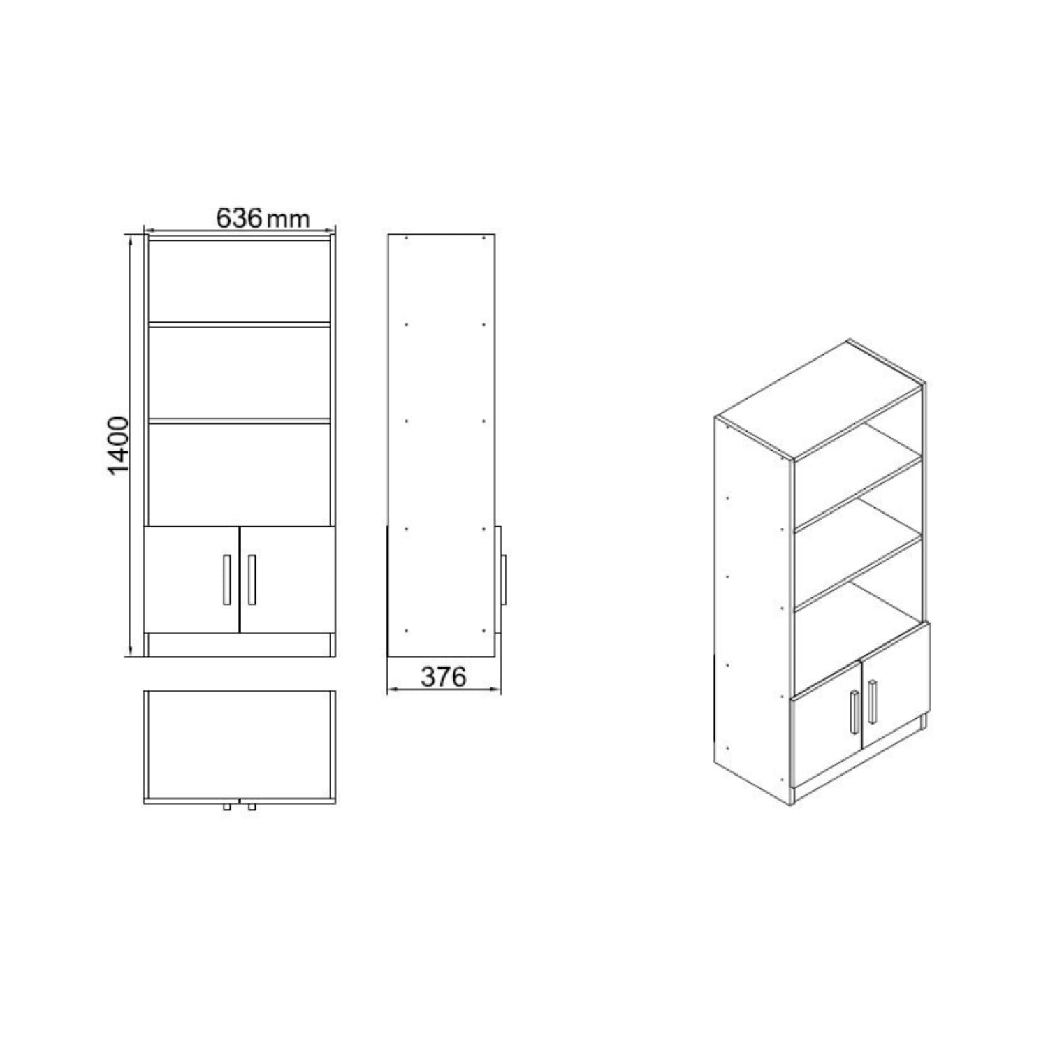 CONCEPT USINE | Set completo di mobili per ufficio | Design NOTTO | Finitura in legno rovere e antracite | Stile contemporaneo molto elegante | Moderno e funzionale | Posto di lavoro stabile e robusto