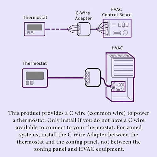 Upgraded C-Wire Adapter Stable Connection for Smart Thermostats, Reinforced Common Wire Adapter for Long Term Thermostat Use THP9045A2098/U by YABUYALI - Image 8
