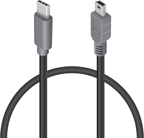 Miniatura 8 de Duttek Cable USB a USB C OTG, USB C macho a mini USB de 5 pines macho convertidor de datos sobre la marcha, cable OTG para MacBook, iMac Pro,
