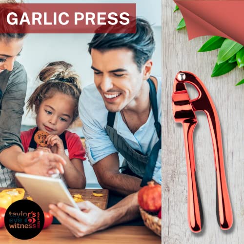 Easy to Use Garlic Press, Removes The Need to Peel, Great Go-to Kitchen Gadget for Crushing Garlic Cloves. Dishwasher Safe - Image 2