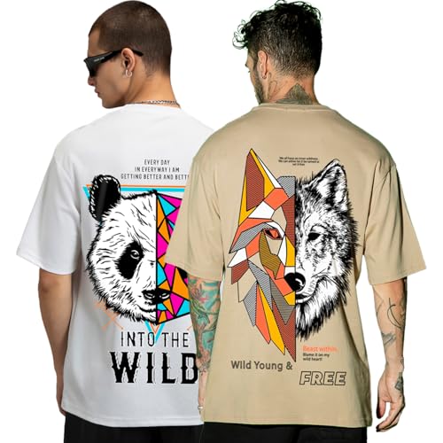 T-shirt homme pur coton col rond lot de 2 amples et respirants blanc
