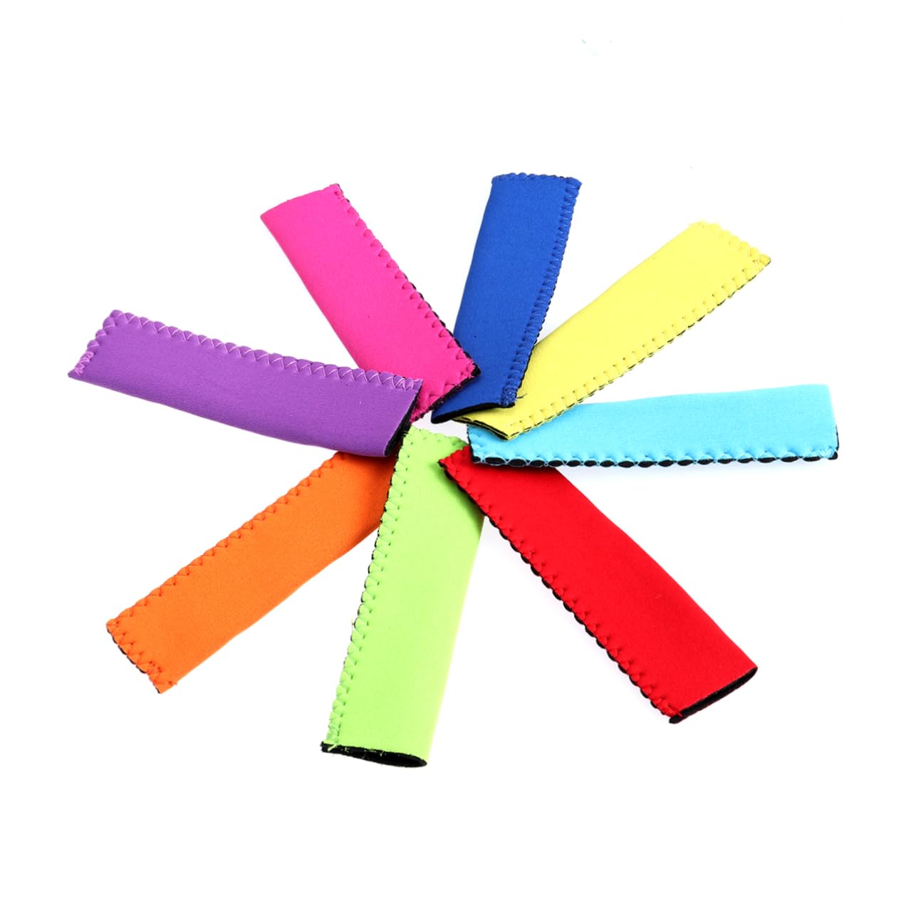 SOLUSTRE High Density Neoprene Popsicle Bag Covers 6 Pack Ice Sleeves for Sticks Keeps Hands Warm Treats Cold