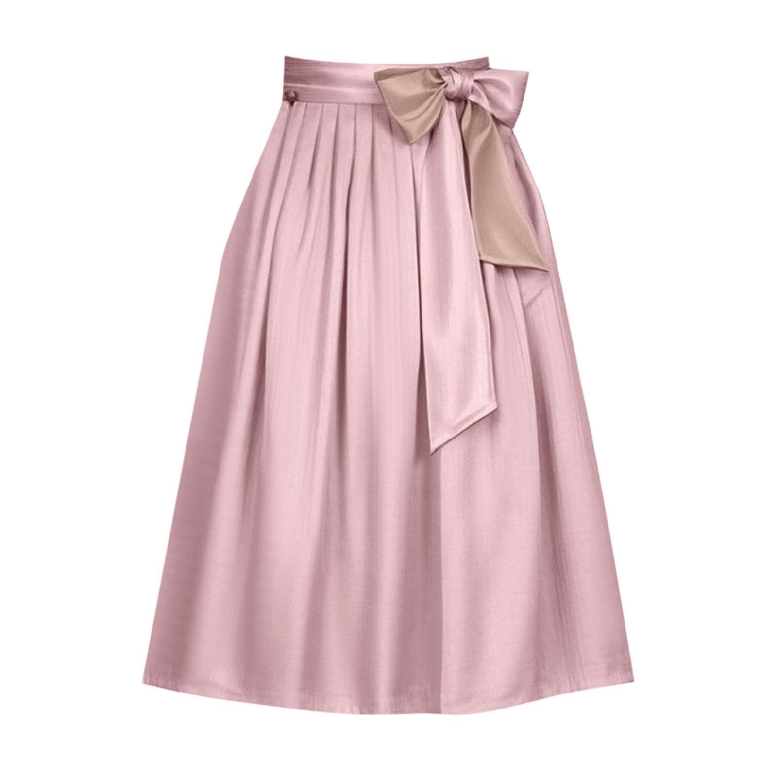 Costume Skirt Women's Dirndl Apron Knee-Length Dirndl Skirt