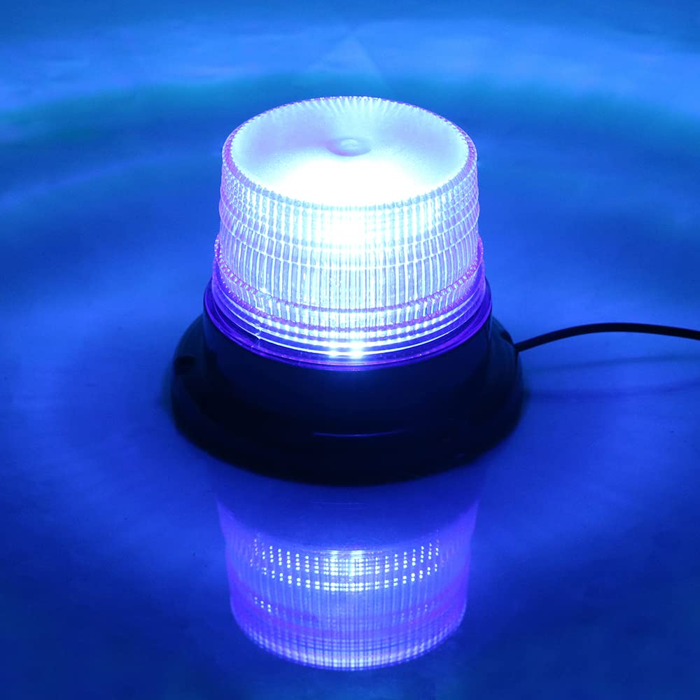 AIVYNA LED Lampeggiante per Camion Spia di Emergenza Stroboscopica per Auto con Luci Magnetiche della Polizia 12V-80V