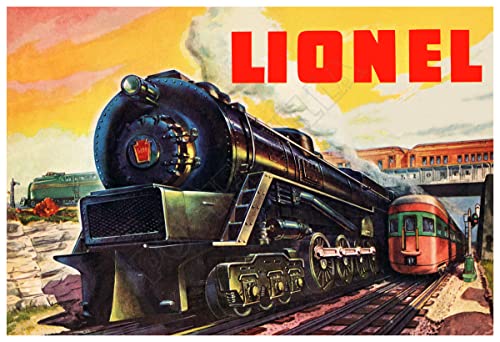 Lionel Trains 1951 Model Railroad Sets Vintage Poster (13