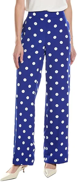 Anne Klein Women's Pull on High Rise Wide Leg Pant (Lined)