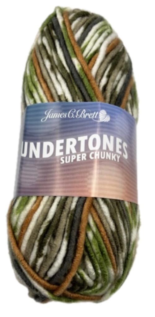 James C Brett Undertones Super Chunky 100g Ball (UT09 Camouflage, 1 Ball) — image 1