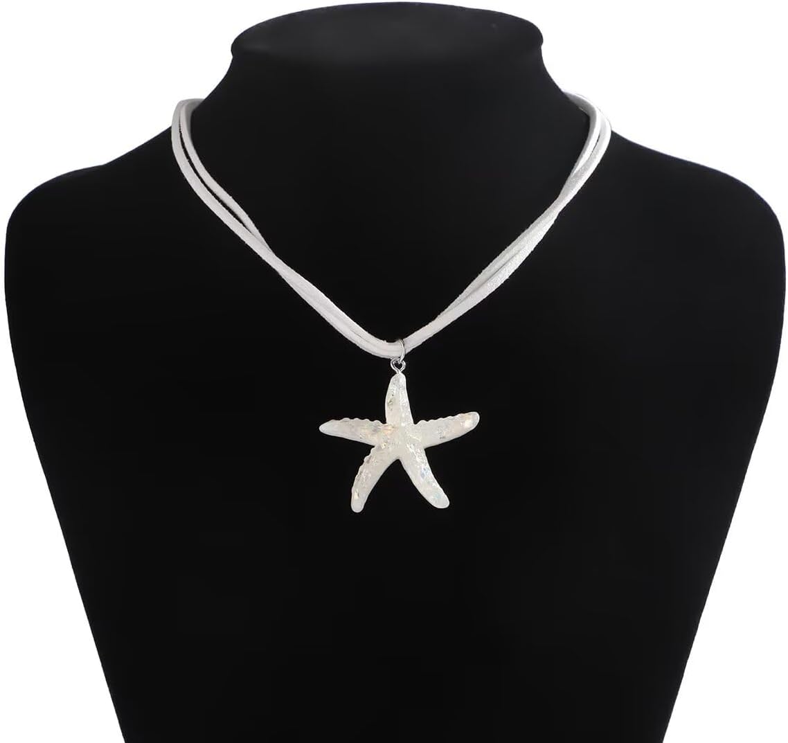 Starfish Necklace Summer Starfish Choker Necklace Tassel Choker Bohemian Beach Necklaces Jewelry For Women Party Holiday Jewelry - Image 5