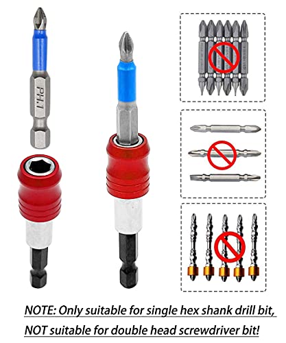 Saipe 3Pcs 1/4 Inch Hex Shank Magnetic Screwdriver Bits Holder Quick Release Drill Bit Extension Bar Chuck Adapter Quick Change Socket Screw Driver Drill Bit For Hand-Held Drivers Or Power Drill thumb #5