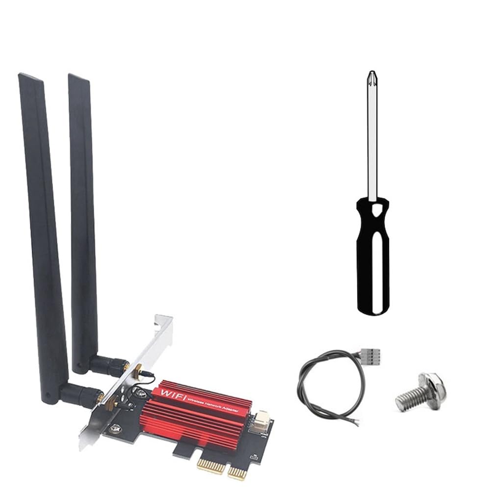 BT5.4 WiFi 7 QCNCM865 PCI-E Adaptateur 9256Mbps Kit Tri Tri Band 2.4G / 5G / 6GHz Adaptateur de Réseau sans de Bureau pour Win10 / 11