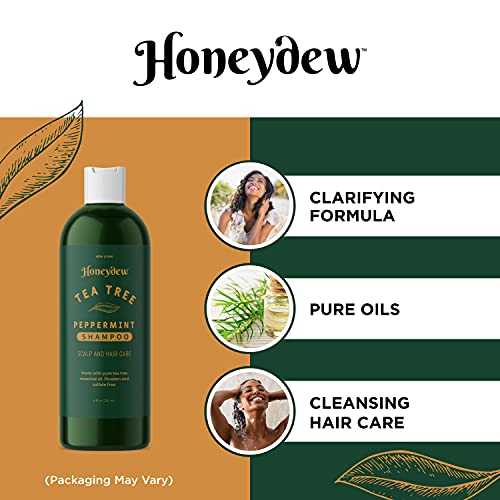 Invigorating Tea Tree Mint Shampoo - Rosemary Mint Shampoo For Oily Hair With Tea Tree Oil For Hair - Aromatherapy Clarifying Shampoo For Build Up Dry Scalp And Flakes With Essential Oils For Hair #TOP2