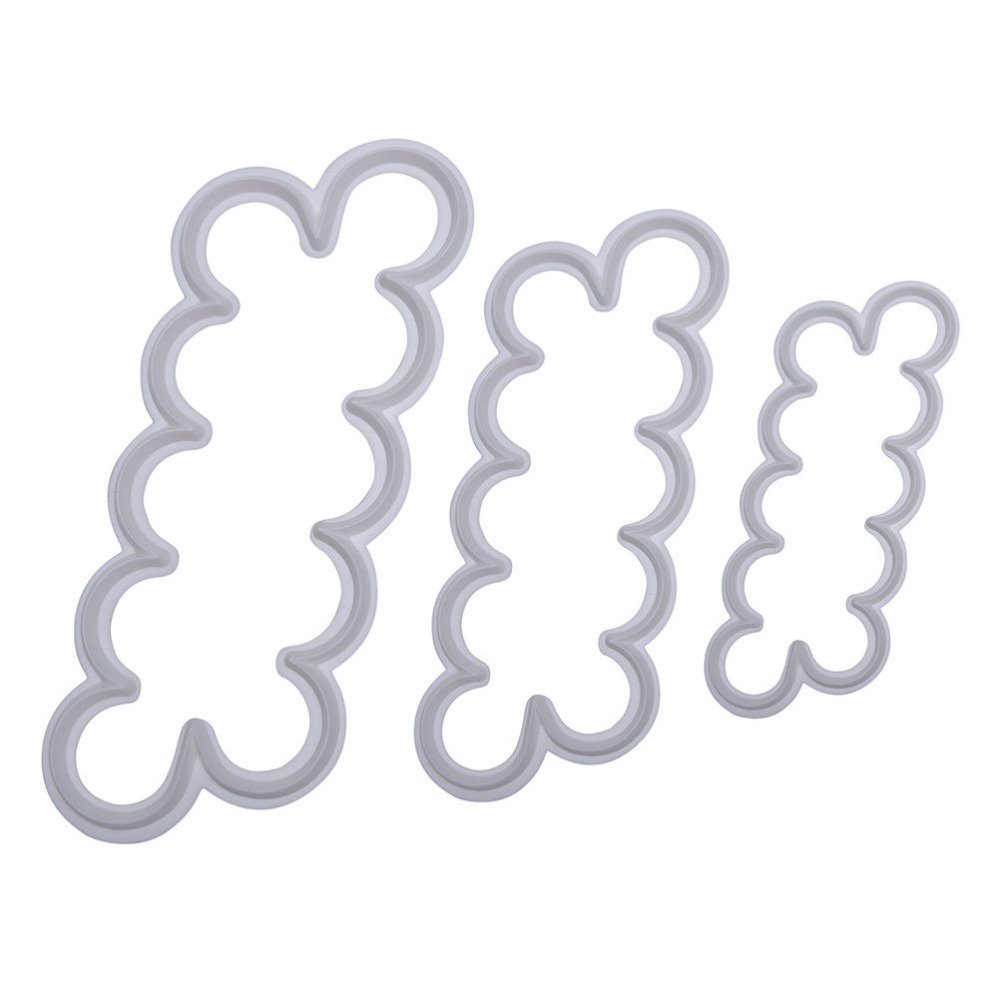 3D silicone form for decoration of cupcakes/biscuits/cakes, for fondant