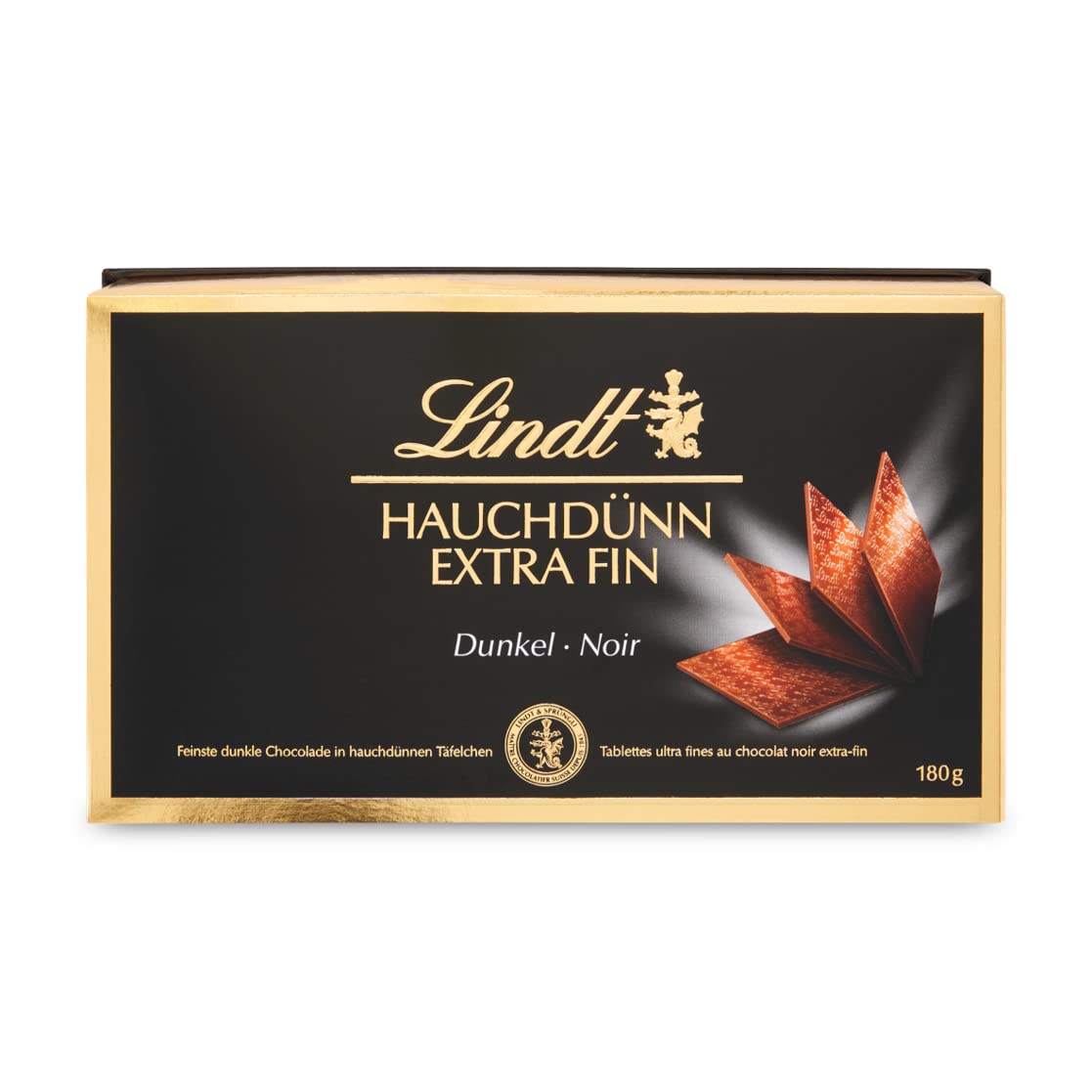 Lindt Extra Fine Swiss Thins Dark Chocolate Box - 180g (B01360VWY8) Amazon Price History, Amazon Price Tracker